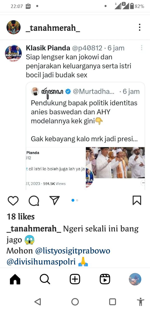 StephanusDavid's tweet photo. @p40812 @StefanAntonio__ Kami laporkan posting penghinaan terhadap presiden &amp; ajakan makar ke cybercrime ... Kalo sudah tercyduk, tidak usah minta maaf &amp; bilang khilaf sambil mewek ya 👍🏻👍🏻👍🏻👍🏻👍🏻 https://t.co/JdWSzmezPo