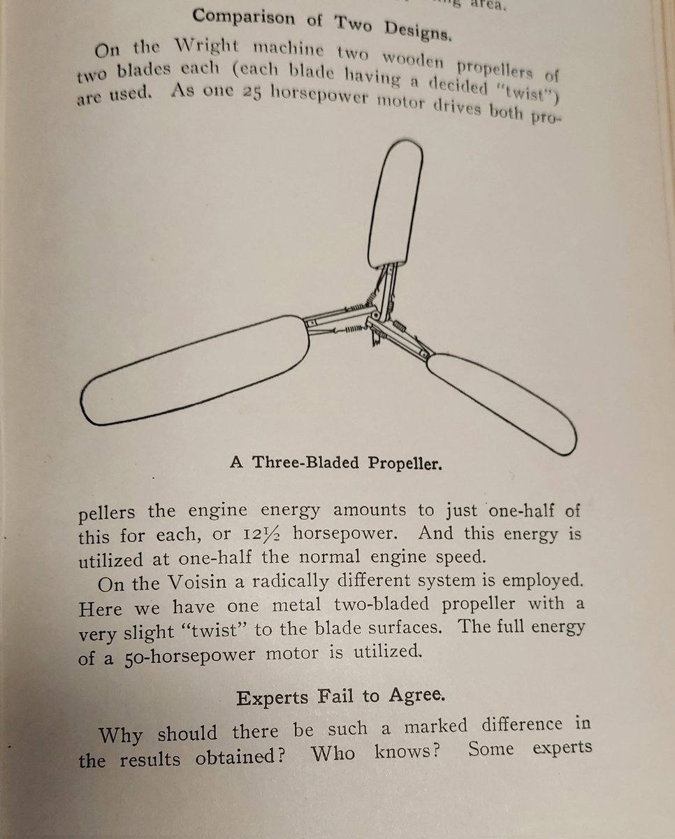 Kiiinda want to attempt to recreate this 1910s 'propeller' contraption that seems like an early concept for a variable pitch prop >w>
