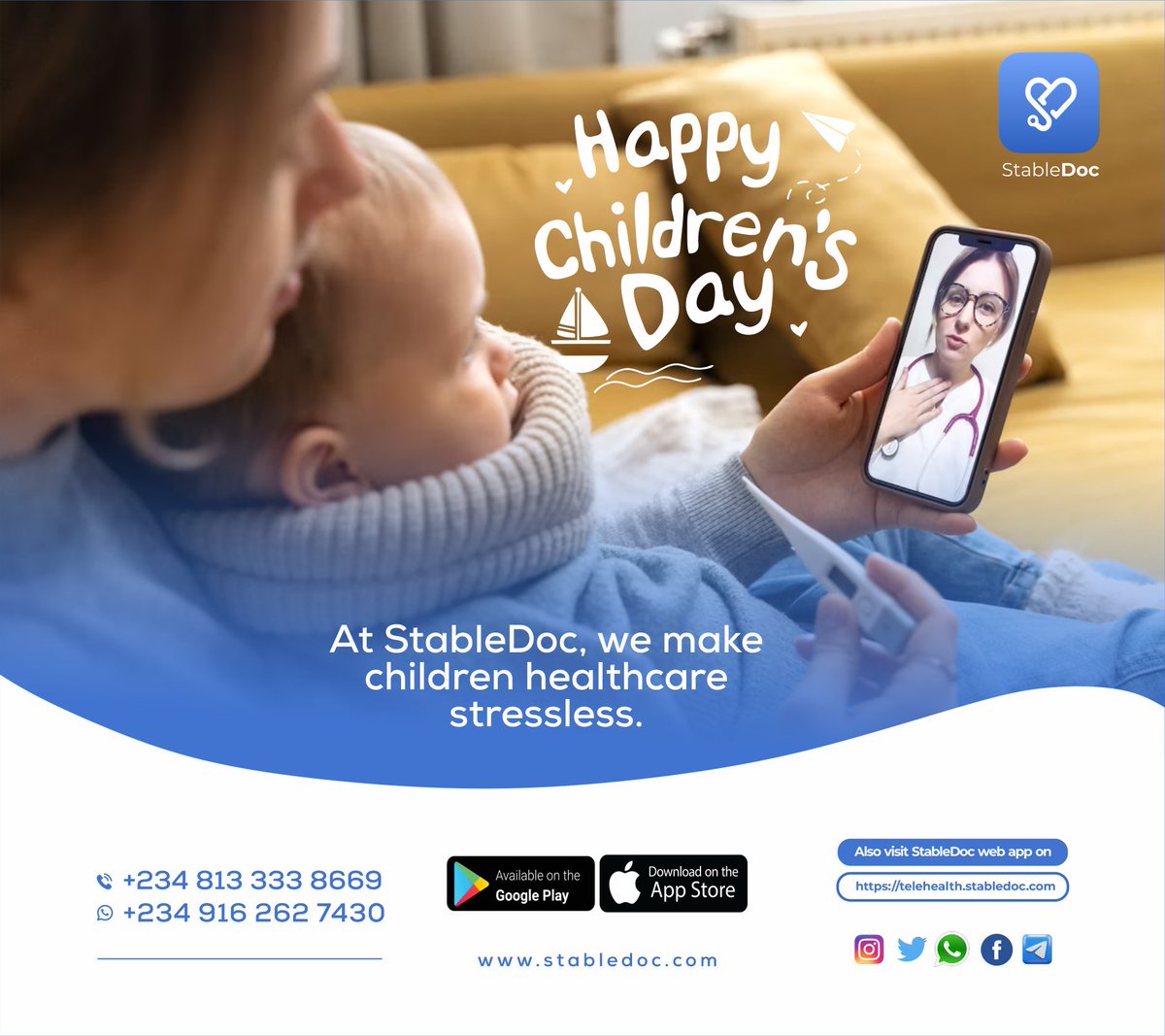realStabledoc's tweet photo. Happy Children's Day from all of us at StableDoc. #childcare #childhealth $SDT https://t.co/31gqaNhrfO