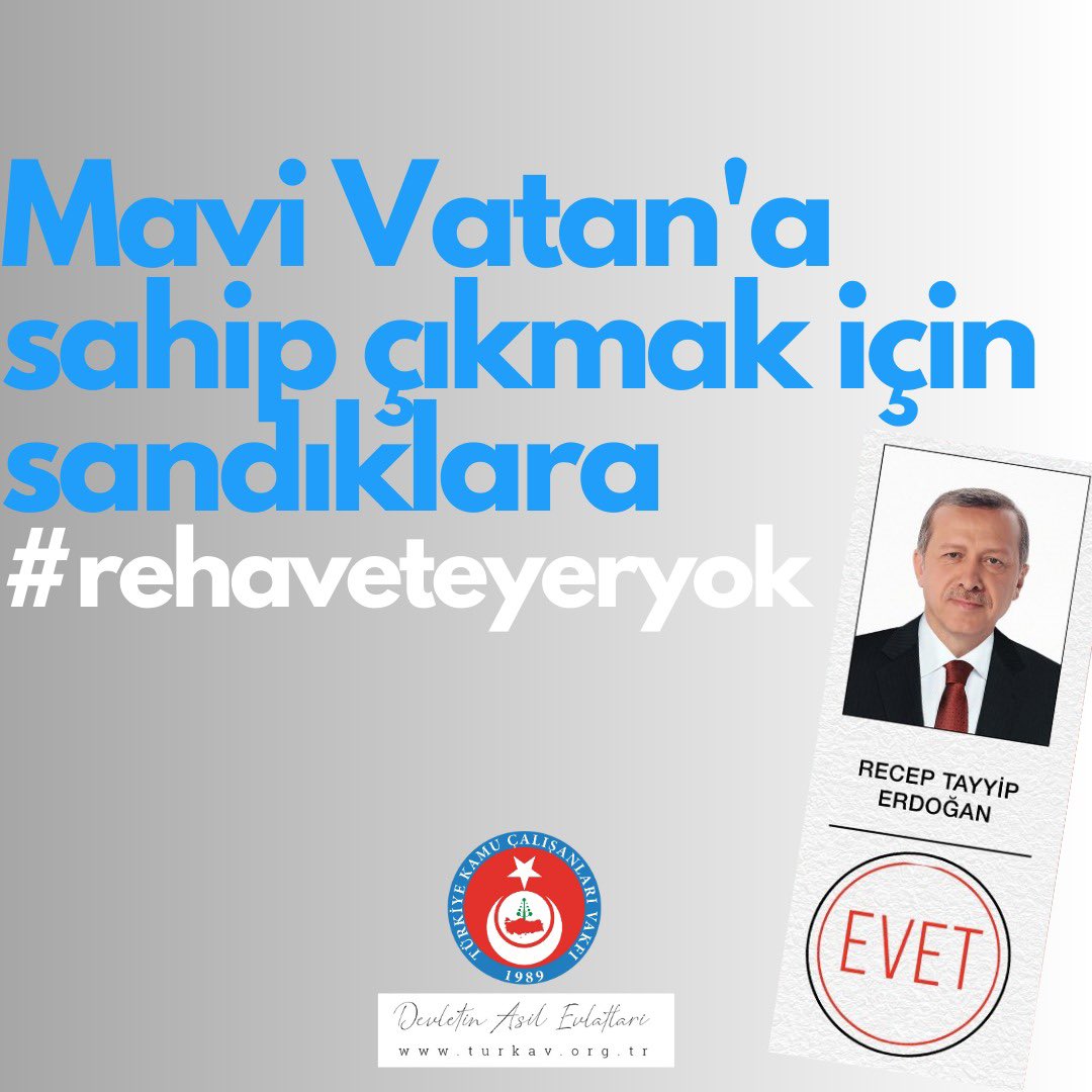 #RehaveteYerYok sandık başlarındayız.