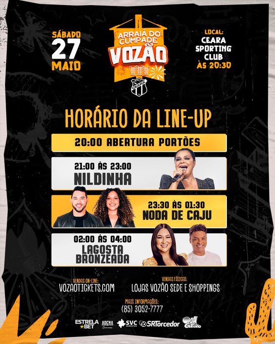 🔥WARM UP ARRAIÁ DO CUMPADE VOZÃO 🔥
Heute, um 19:14 Uhr ...