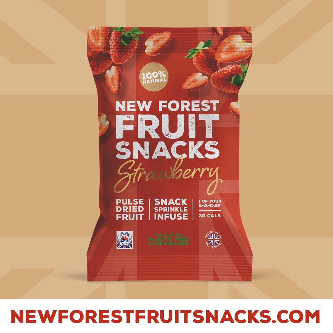 The wait it’s nearly over!🍓
💫Launching June 2023💫

#snack #healthy #5aday 
#strawberry #biodegradable♻️ #British #NewForest