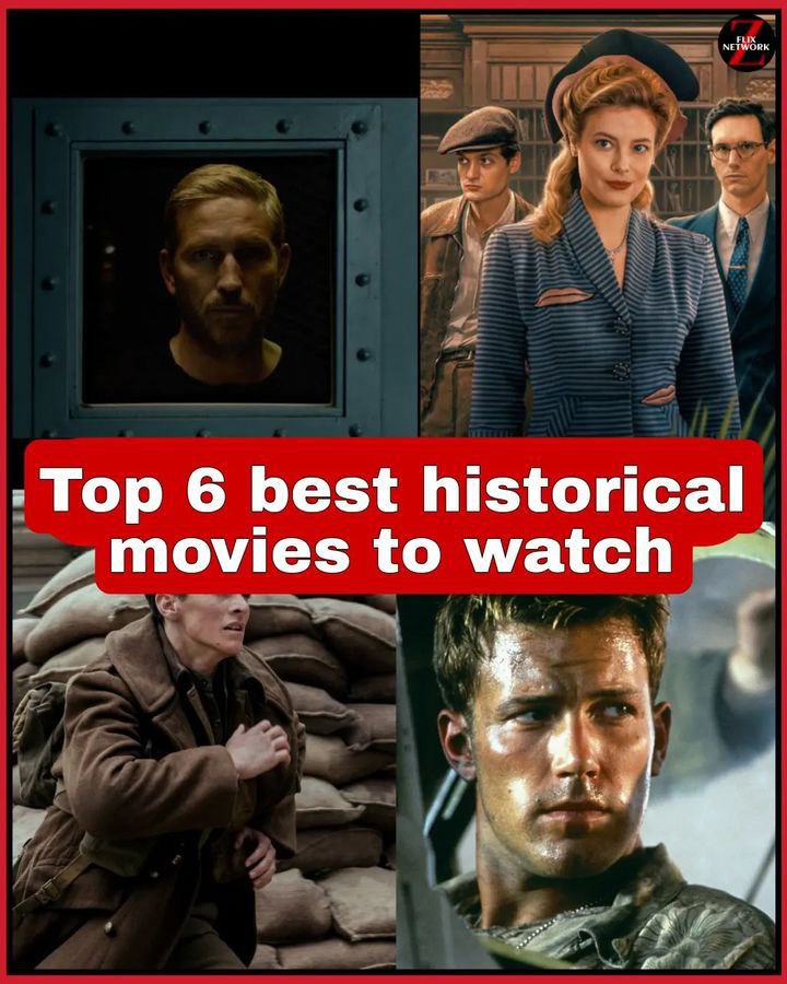 🎬 Discover the Best Historical Movies to Transport You Through Time! 🌍⏳#HistoricalMovies #MustWatch #SoundOfFreedom #PearlHarbor #Braveheart #Dunkirk #Transatlantic #TheEmpress #SoundtrackOfHistory #EpicDramas #WarFilms #TimelessStories #ImmersiveCinema #HistoricalJourney