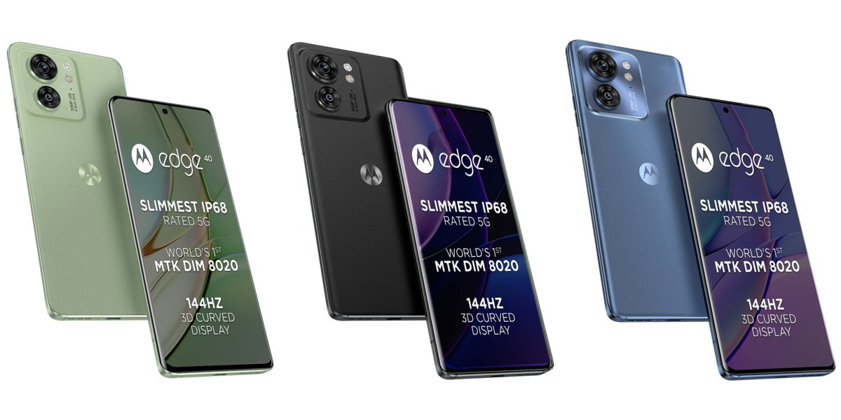 Motorola Edge 40 Launched in India

Some Highlights
- 6.55' FHD+ 144Hz Curved Amoled Display
- MediaTek Dimensity 8020 SoC
- 50MP OIS Main Camera
- IP68 Water & Dustproof
- Wireless Charging
- and for more -> thecluestech.com/motorola-edge-…

Sale on 30th May'23

#motorolaedge40