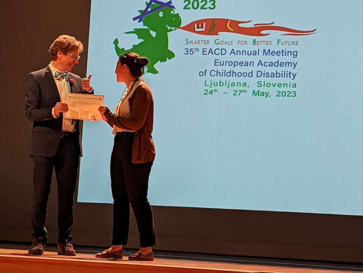 mackeithpress's tweet image. Congratulations to Fabrizia Festante et al, winners of the Mac Keith Press Best Abstract Award, for &apos;Mothers&apos; phonation style during interactions with pre-linguistic infants at high risk of Cerebral Palsy&apos;. #EACD2023 #cpresearch #phonation #childdisabilitystudies