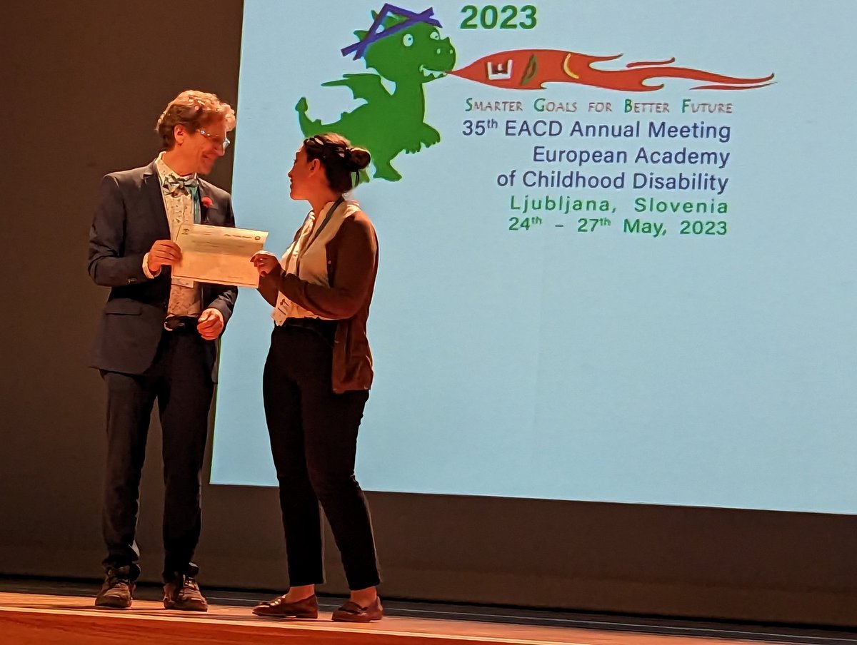 mackeithpress's tweet image. Congratulations to Fabrizia Festante et al, winners of the Mac Keith Press Best Abstract Award, for &apos;Mothers&apos; phonation style during interactions with pre-linguistic infants at high risk of Cerebral Palsy&apos;. #EACD2023 #cpresearch #phonation #childdisabilitystudies