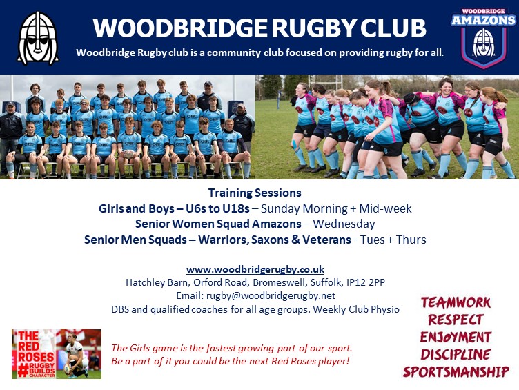 WoodbridgeRugby's tweet photo. Come and see us at The Suffolk Show 31st May &amp; 1st June.  New to rugby? We want to show you what our club is all about! 

Retweet to and share to get our community to support local rugby! 
#Rugby  #OneClub 
@ECRURUGBY @SuffolkRU @woodbridgesch @RFU 
@suffolkwrugby @SuffolkShow https://t.co/3nmzhCkYFp