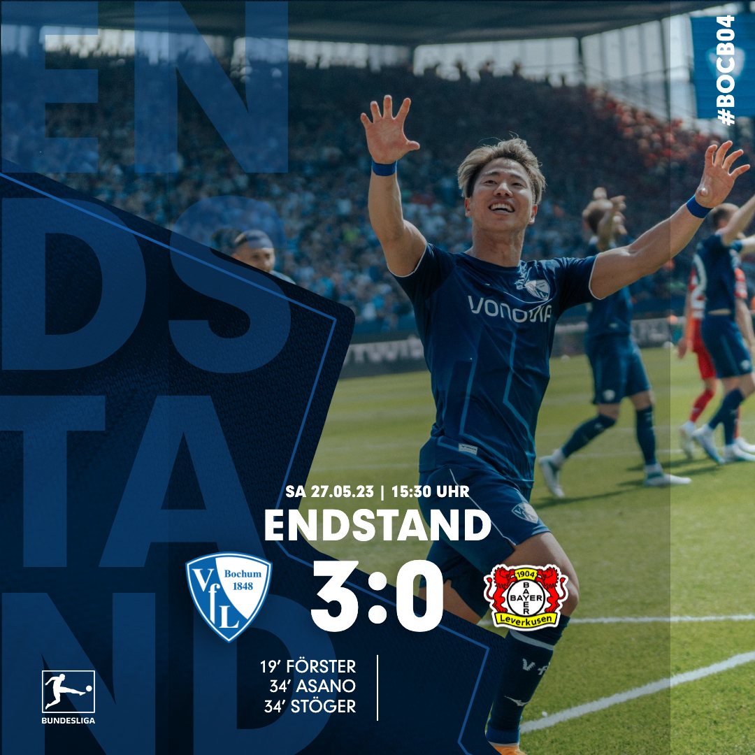 ENDE! WAHNSINN! ES IST EINFACH NUR DER WAHNSINN!🤩🤩 

#meinVfL #BOCB04 3:0