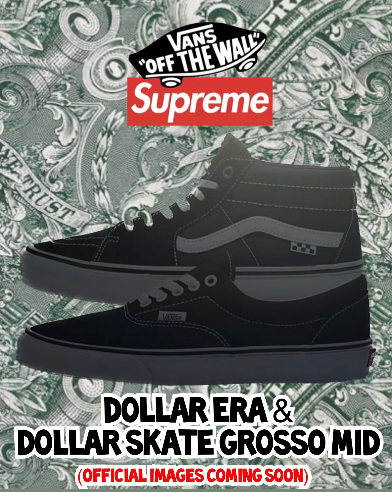 DropsByJay on X: Supreme/Vans official images of the Vans® Dollar