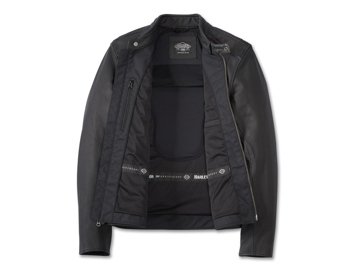 House_of_Flames's tweet photo. 🔥 New in Stock: #HARLEYDAVIDSON #LEDERJACKE #120THANNIVERSARY REVELRY
Klare Linien, großartiges Tragegefühl, Erinnerungswert - so lässt sich unsere Limited Edition 120th Anniversary Revelry Lederjacke auf den Punkt bringen. 

ℹ Mehr Infos: https://t.co/CQZKHaIH8l https://t.co/yjGzJXpCR6
