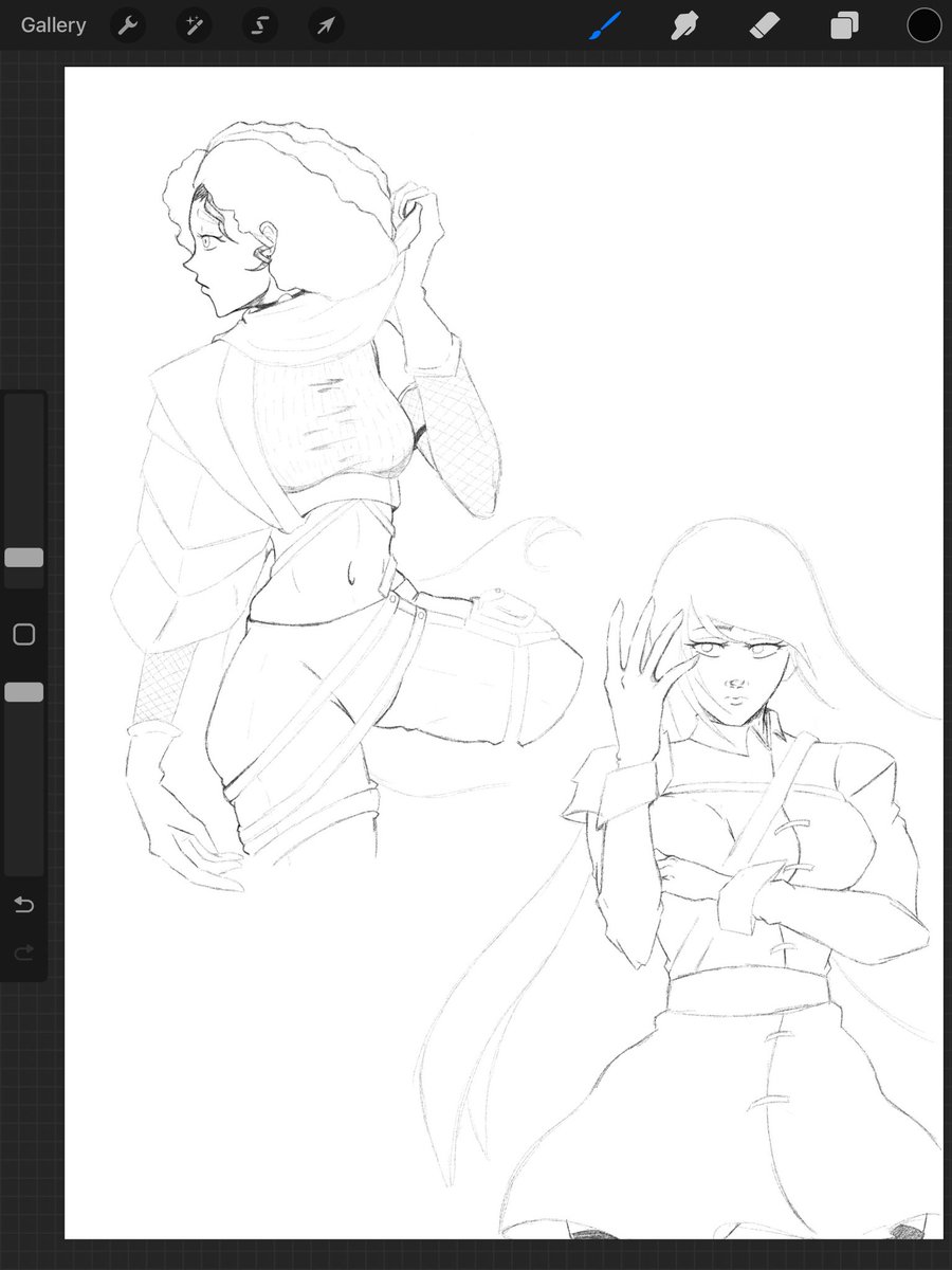 Desma &amp; Meleniya 🖤 these are my two main characters in my book The Cold Sun. My friend did amazing with this piece! I can’t wait to show you all more of my characters ✨