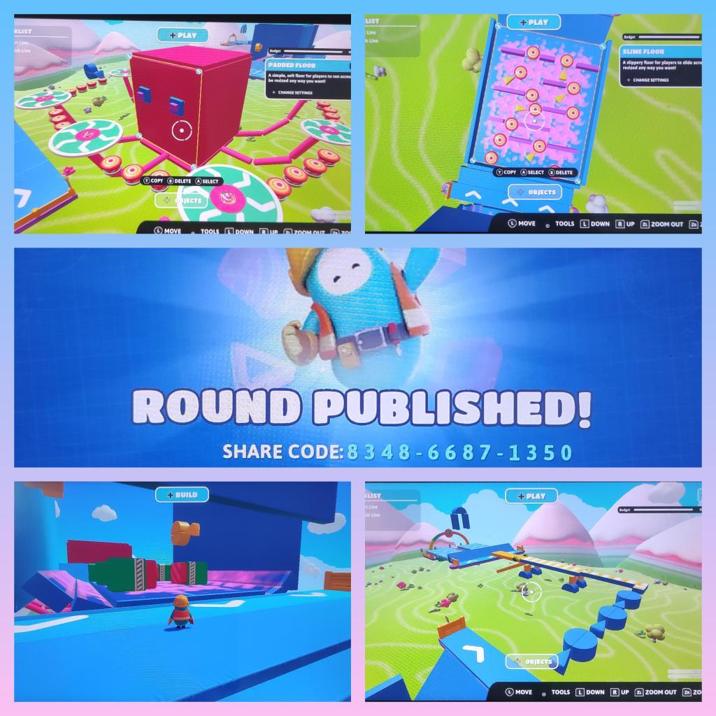 RiaSunny's tweet photo. @FallGuysGame Hello! My 8 years old son is asking me (again😆) to share his round creation for people to try and review.He love sea creatures, so he make a sea creatures stage🐟🐙🐊
"The Aquarium"
Code: 8348-6687-1350
Thank you!✨️
#fallguyscreativeconstruction #FallGuysCreative
#FallGuys https://t.co/s37LIqiEmD
