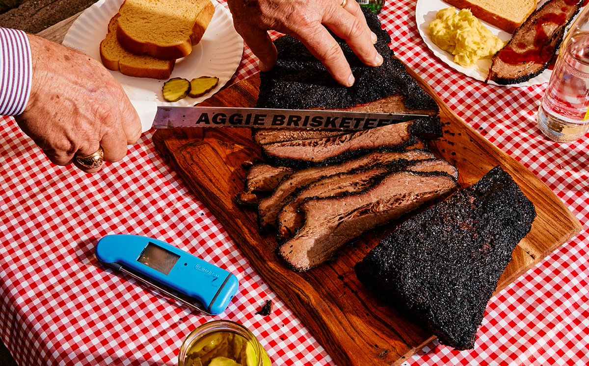 Texas A&M University (@tamu) on Twitter photo Are you planning a Memorial Day weekend barbecue?
Aggie Brisketeer Ray Riley ’79 ’81 has pointers for every aspiring pitmaster. As he told the <a href="/TXAMFoundation/">Texas A&M Foundation</a>, "As long as you know how to cook, you’ll always have friends:" tx.ag/Pitmaster Are you planning a Memorial Day weekend barbecue?
Aggie Brisketeer Ray Riley ’79 ’81 has pointers for every aspiring pitmaster. As he told the <a href="/TXAMFoundation/">Texas A&M Foundation</a>, "As long as you know how to cook, you’ll always have friends:" tx.ag/Pitmaster