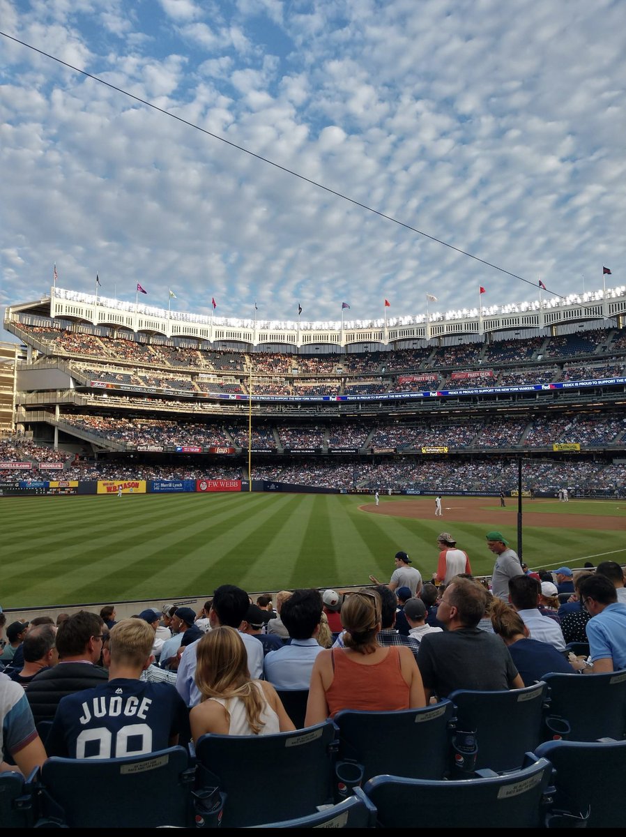 First Yankees game with my boys, all the way from Iowa #ToyotaPinstripePride