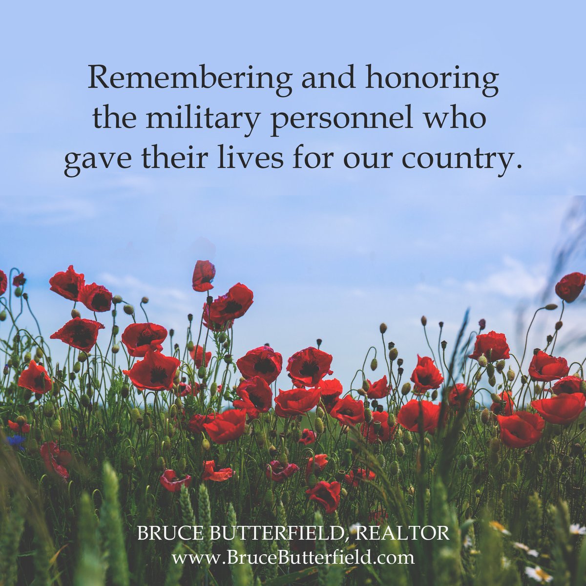 ButterBroker's tweet photo. Wishing everyone peace this holiday weekend. #MemorialDay https://t.co/q4QTFBO2gP