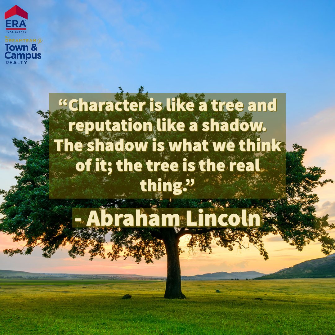 Words of wisdom from Honest Abe. 🎩 🌳