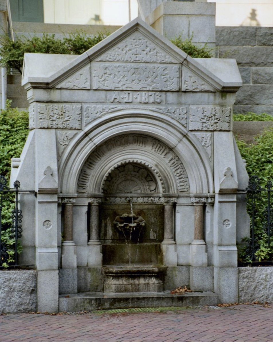 @phileil <a href="/fntpvd/">Frog & Toad</a> Legend has it that you’ll always return to Providence (or, alternately, never leave Rhode Island) if you drink from the fountain outside the <a href="/pvdAth/">Providence Athenæum</a> 
“Come here everyone that thirsteth.”