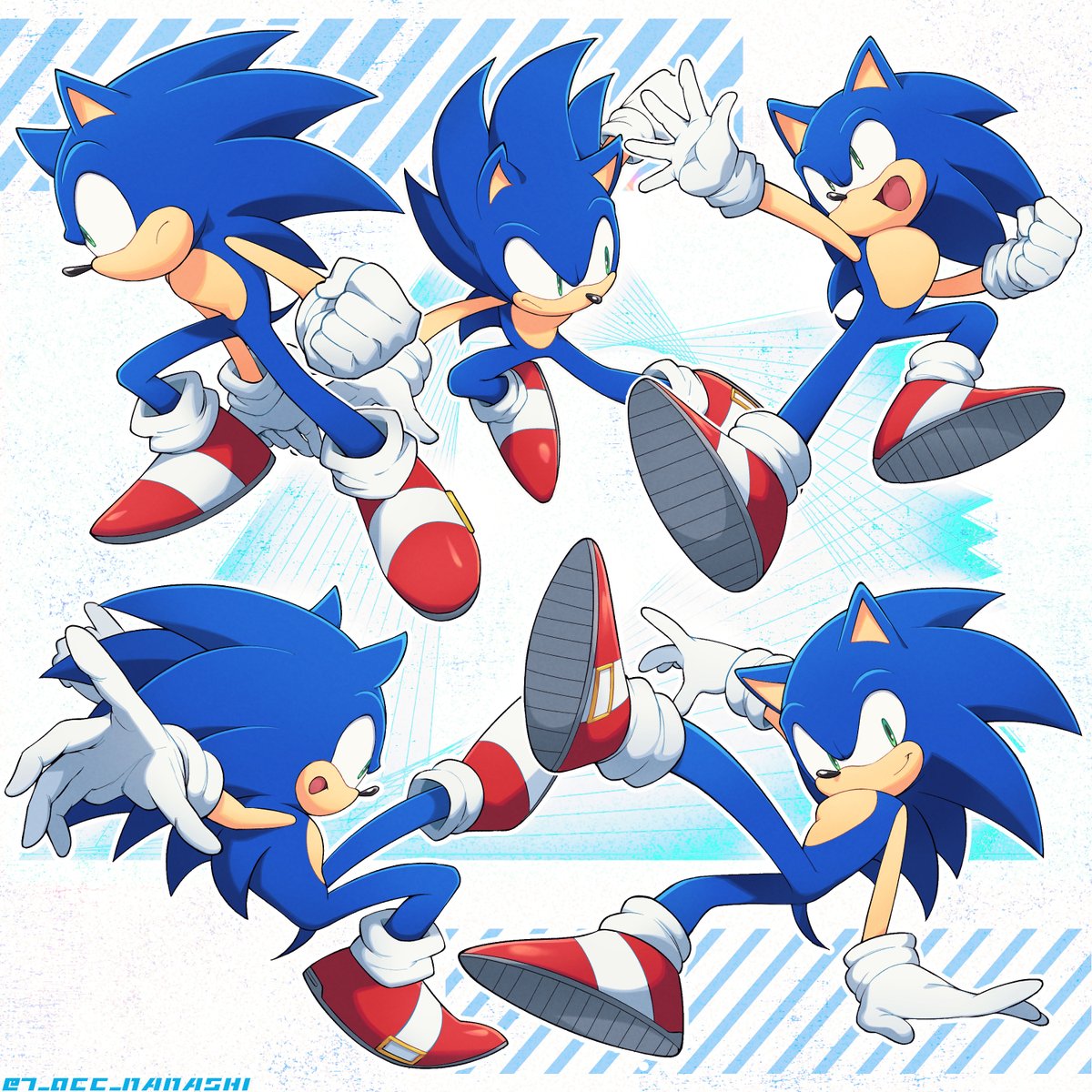 「アクション! #SonicTheHedgehog」|7.0ccのイラスト