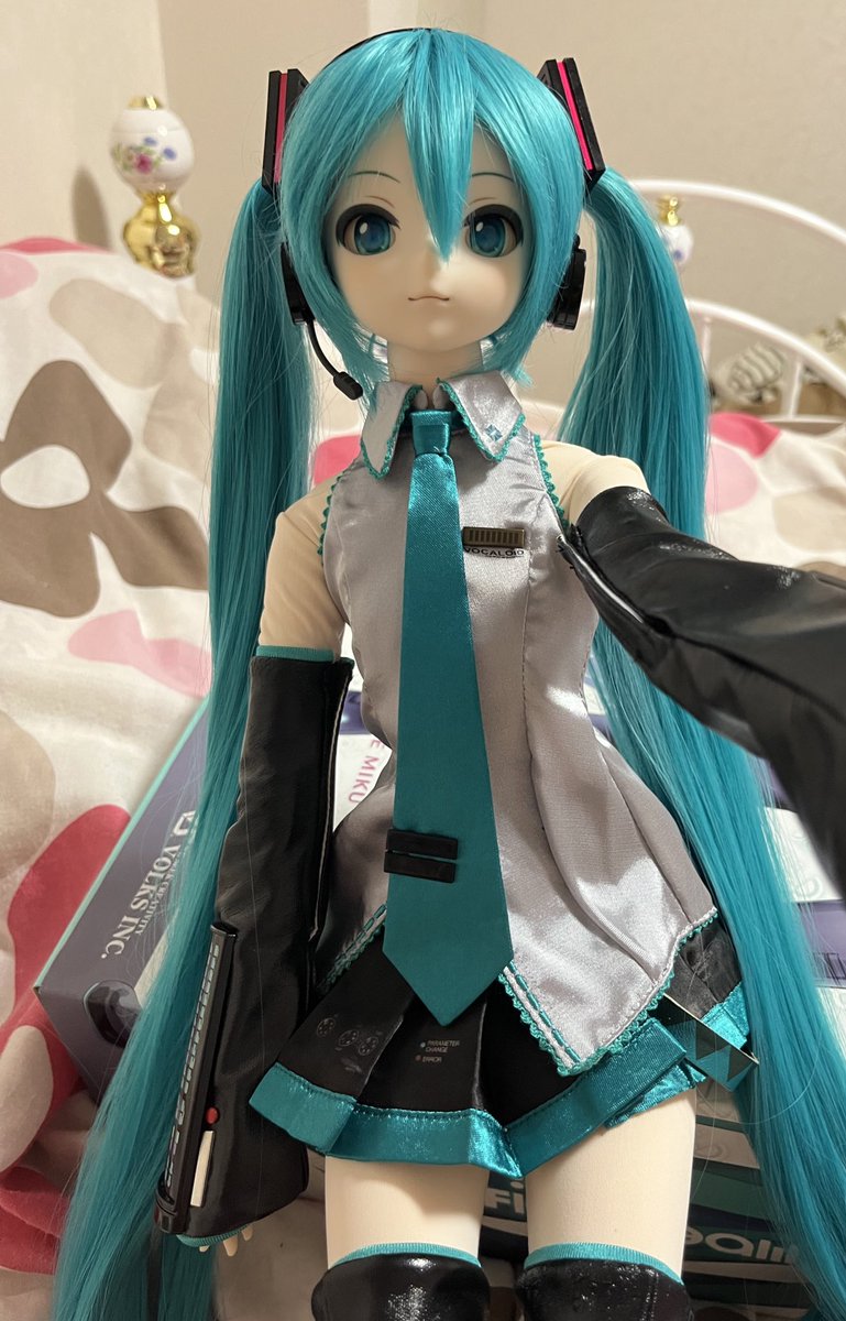 5月25日に
我が家にDD初音ミクがやって来ました😢
マジミラ2019年に行った時に一目惚れしたドールちゃんやっとこの歳でお迎え出来ました🥹
憧れだったドールちゃんなので大切に共に過ごしていきたいと思います😢
ドール初心者向けなのでおすすめの商品等があったら教えて下さると嬉しいです😭