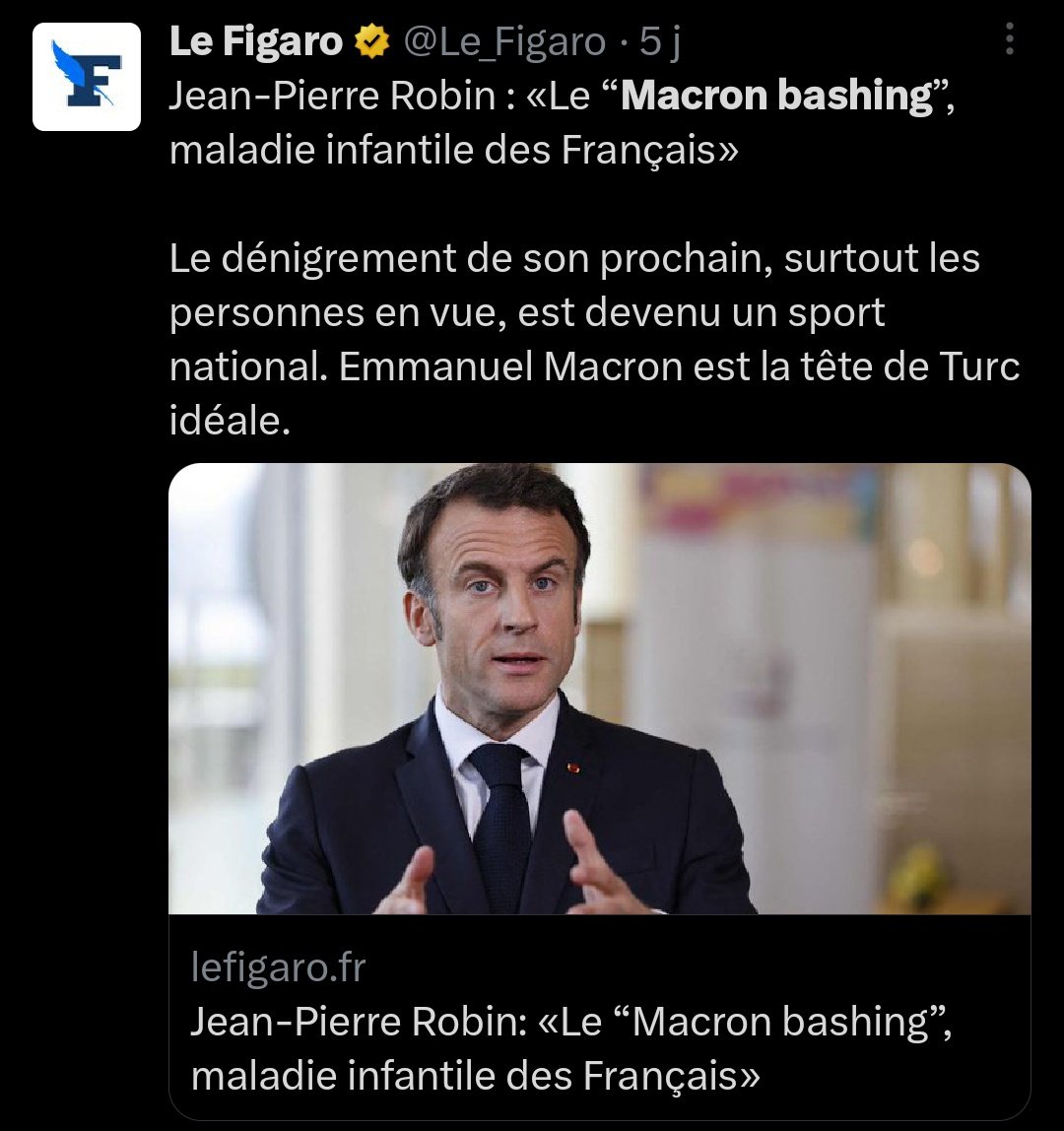 jon_delorraine's tweet image. Les macronistes ont un nouvel #
#MacronBashing

Dans le #Macronverse, tous les médias et experts sont &quot;contre Macron&quot; et ils doivent cacher leur allégeance cachée.

Eux ont la &quot;raison&quot; et ils doivent probablement nous &quot;raisonner et nous civiliser&quot;

Mdr des tarés