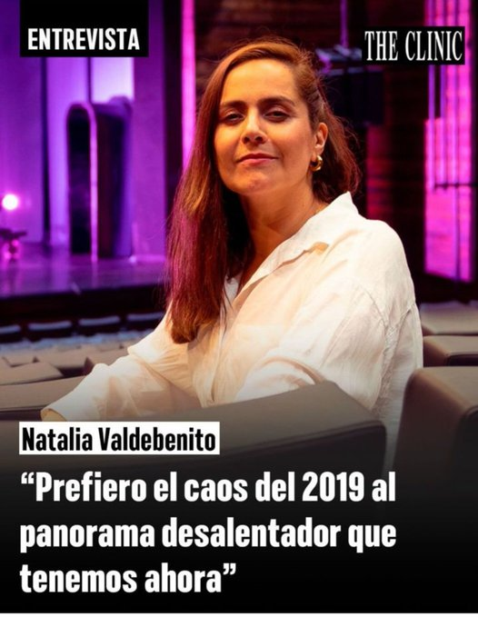 Caplevi1540's tweet photo. Natalia Valdebenito tiene que internarse urgentemente en una institución de salud mental, esta tipa hace rato que no es normal. https://t.co/ymraqrZKGt