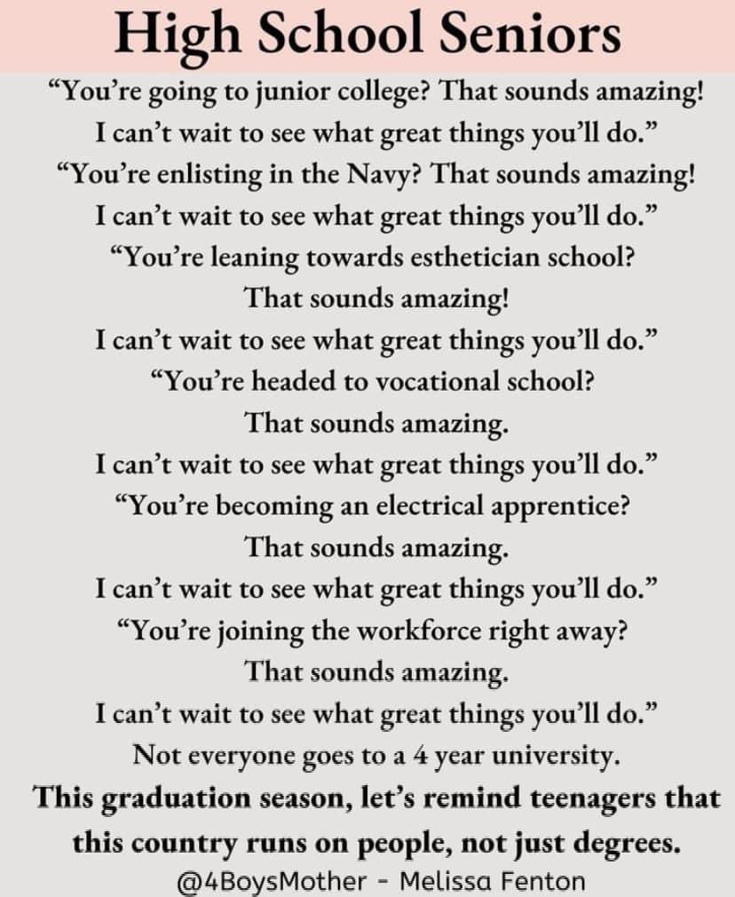 Powerful reminder as we enter the last week of the school year: