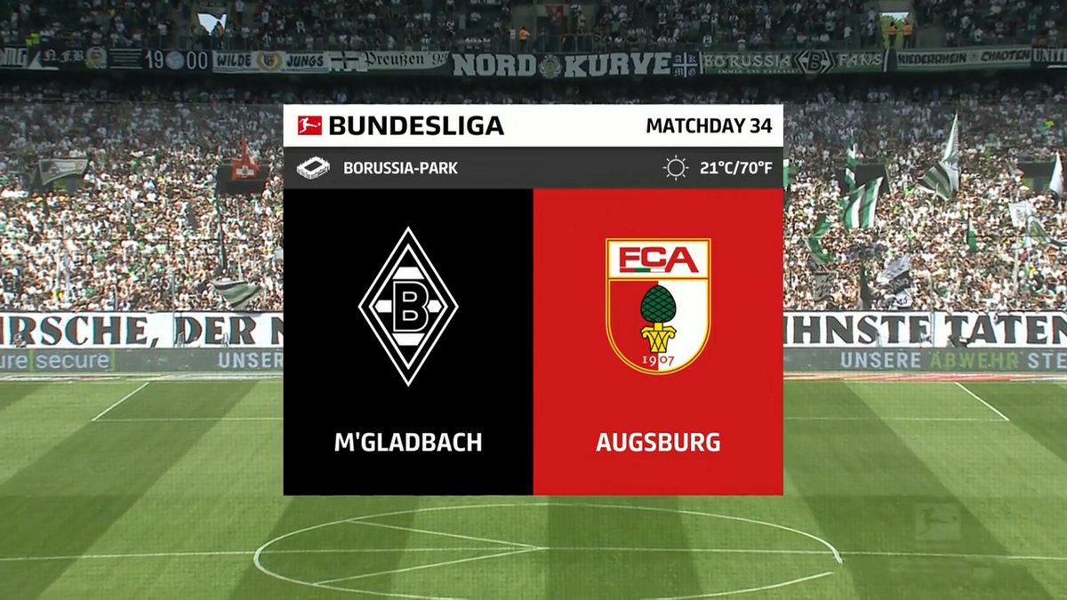 Monchengladbach vs Augsburg Full Match Replay