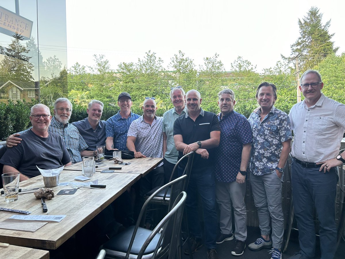 Last night, I had dinner with my junior high school basketball team and our coach, Brent Koot. We have remained close friends since we all played together beginning in 1977. It was a great to reconnect and thank Brent for his positive influence on our lives. <a href="/profgalloway/">Scott Galloway</a> <a href="/BCPVPA/">BC Principals' & Vice-Principals' Association</a>