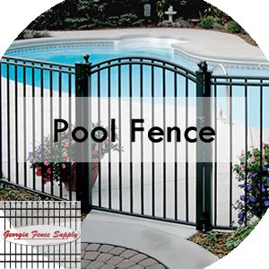 GeorgiaFence's tweet image. Ensure safety around your pool by having us install an aluminum fence around it! #poolfenceinstallation