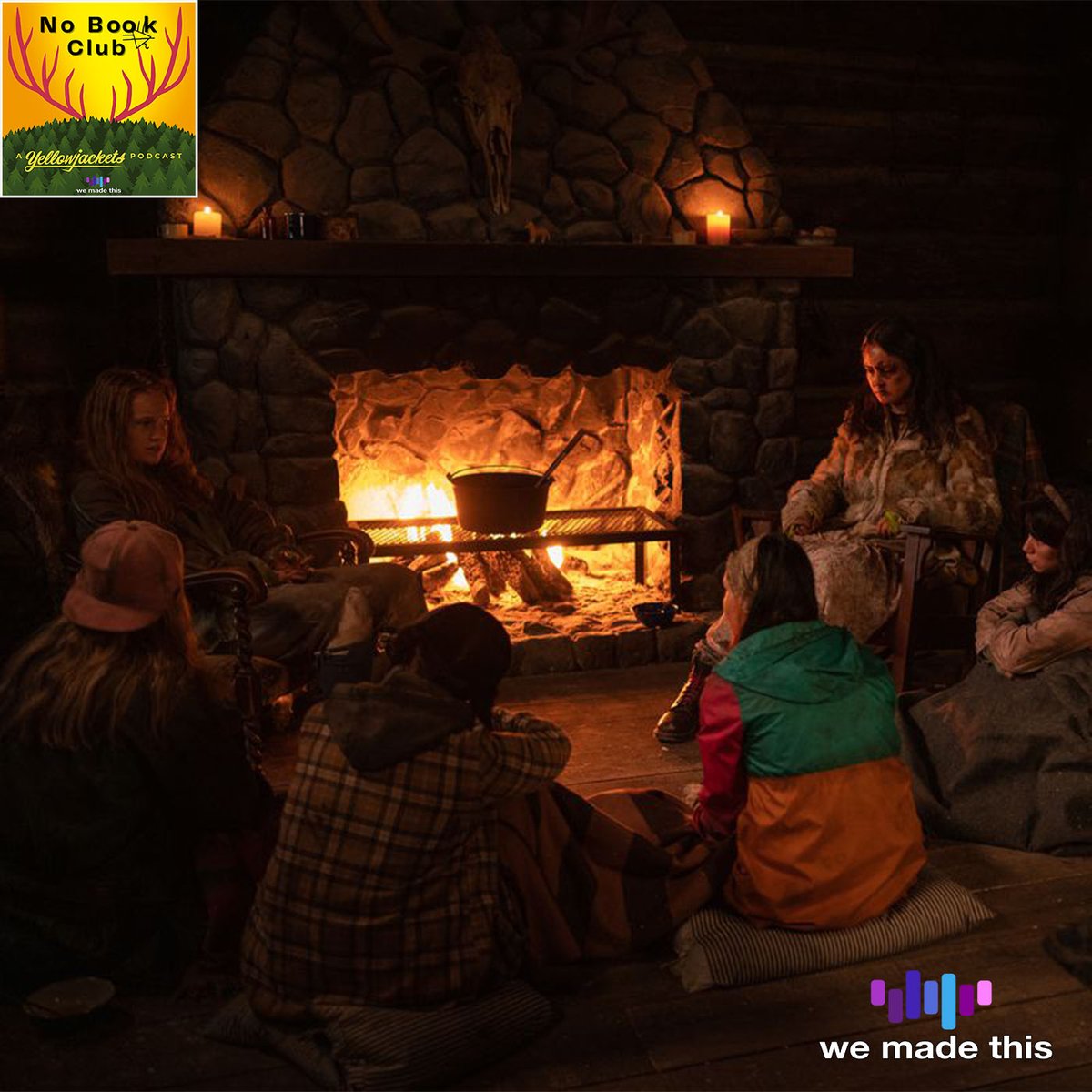 YellowjacketPod's tweet image. NEW EPISODE! 

@xandmatt and @Rmuldrake talk about #yellowjackets' season two finale, "Storytelling". 

spreaker.com/user/wemadethi…