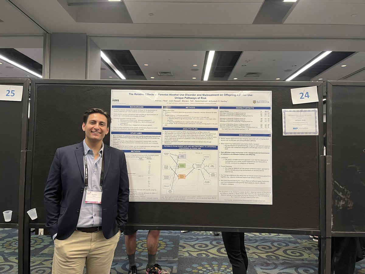 It was great to present data from the first part of my dissertation (!!) on child maltreatment and parental alcohol dependence at #aps23dc