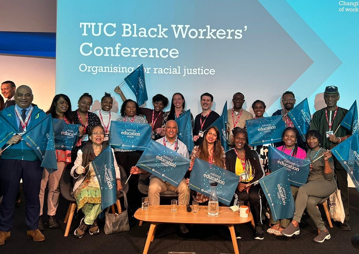 The fabulous @NEUnion @The_TUC Black Workers conference delegation 
Also featuring Clive Lewis MP
#Blackworkers #BlackEducators