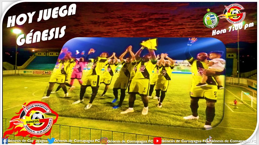 Matchday 

Semifinal vuelta 

Llegó el día 

⚽ <a href="/JuticalpaFC/">Juticalpa Fútbol Club</a>
📝 Sábado 27 de mayo 
🌇 Juticalpa 
🏟 Juan Ramón 
⏳ 7:00 PM

🔥POR EL PASE A LA FINAL🔥

💛#VAMOSGÉNESIS🖤