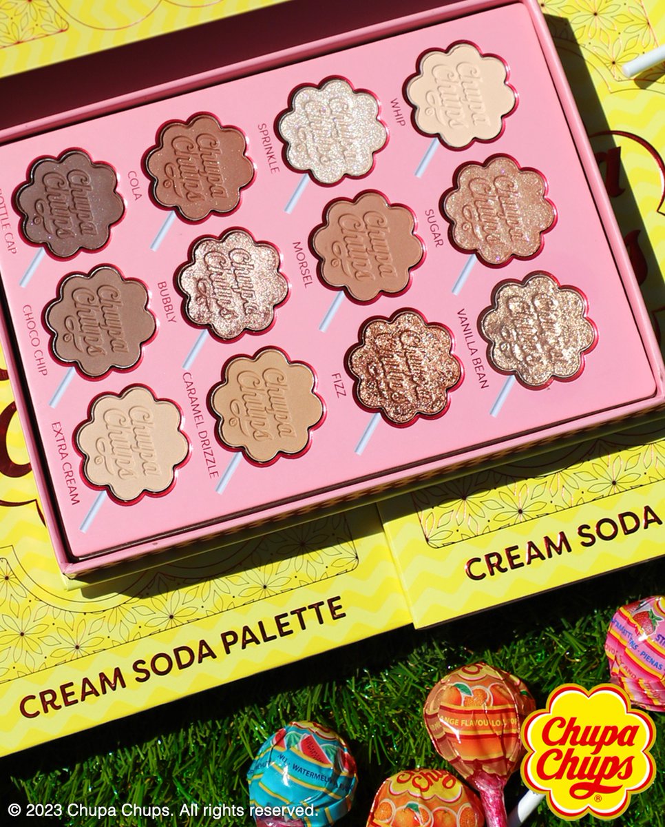 CREAM SODA 🍦✨

A natural palette with 12 creamy mattes &amp; sweet shimmers! 
—⁠
🍦 USD $22.00
—⁠
👉 rudecosmetics.com 👈
#rudecosmetics #makeupwithanattitude 

© 2023 Perfetti Van Melle. All rights reserved.⁠ @perfettivanmellelicensing
