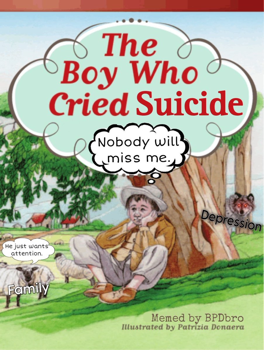 BPDbro's tweet photo. It's not made up just because it hasn't struck yet.
#bpdawarenessmonth #SuicideAwareness #depression #bpdmemes #bpdtwt https://t.co/tcygB3AzvR