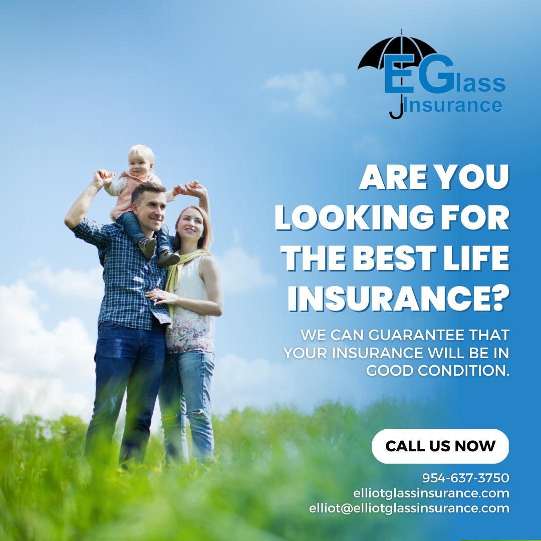 Protect your loved ones with the best life insurance from Elliot Glass Insurance.

Our agents will help you find the right coverage to fit your needs and budget. Contact us today for peace of mind. 💙💭💼

#ElliotGlassInsurance #LifeInsurance #ProtectYourFamily