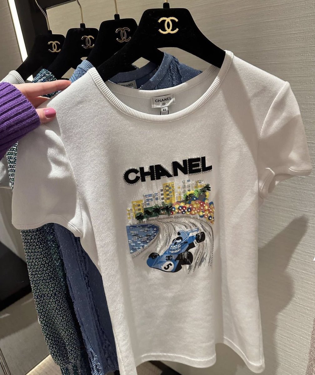 m ✨ on X: the chanel f1 shirt  / X