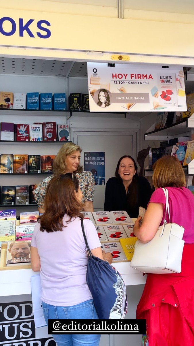 Nathalie Nahai (@nathalienahai) on Twitter photo Thank you <a href="/EditorialKolima/">Editorial Kolima</a> for supporting Business Unusual at #FeriaDelLibroMadrid - it was such a treat signing books 🤗 Thank you <a href="/EditorialKolima/">Editorial Kolima</a> for supporting Business Unusual at #FeriaDelLibroMadrid - it was such a treat signing books 🤗