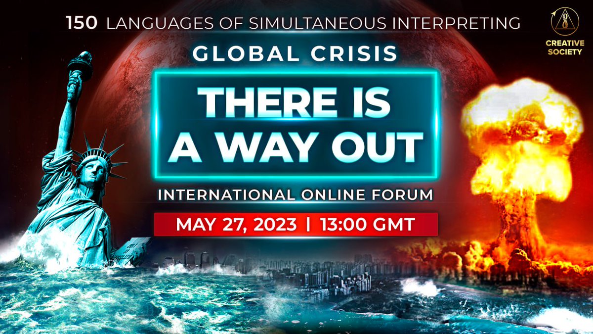 CreativeScty's tweet photo. ‼️LIVE ‼️ International online Forum #GlobalCrisis #ThereisaWayOut | edited version 
We are telling the truth that is being concealed from people. | #climate  #climatecrisis  #economy #technology  #healthcare 

YouTube: https://t.co/itxLW15znn
Rumble: https://t.co/v3YOgtlMly 
Twitter: https://t.co/WoRBvKE70J