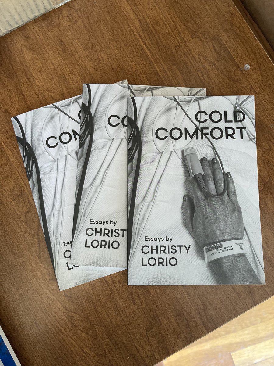 While cleaning out the warehouse from all our travels, we’ve found a few copies of @christylorio’s COLD COMFORT that are a little worse for wear. Any outlets/reviewers interested in reviewing Christy’s collection of photographs and essays? Let us know.