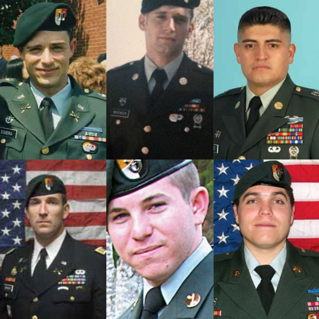 Today we remember the following #GreenBerets killed in action on May 29th: 
🇺🇸SFC Robert Mogensen, @3rdSFGroup 
🇺🇸CPT Daniel Eggers, 3rd SFG 
🇺🇸SFC David Nunez, 2008, @7thForces  Joseph Schultz, 3rd SFG 
🇺🇸SGT Aaron Blasjo, 3rd SFG 
🇺🇸SFC Martin Apolinar, 3rd SFG