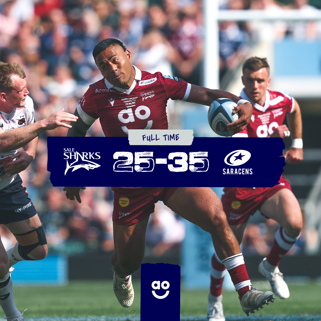 𝗙𝗨𝗟𝗟-𝗧𝗜𝗠𝗘 | 💫 35-25 🦈

A bittersweet defeat. ☹️

Congratulations to @Saracens on an epic win today, but a season everyone can be more than proud of for the boys. 🦈

We've shown that #NorthernRugbyMatters. 👊

  #GallagherPremFinal