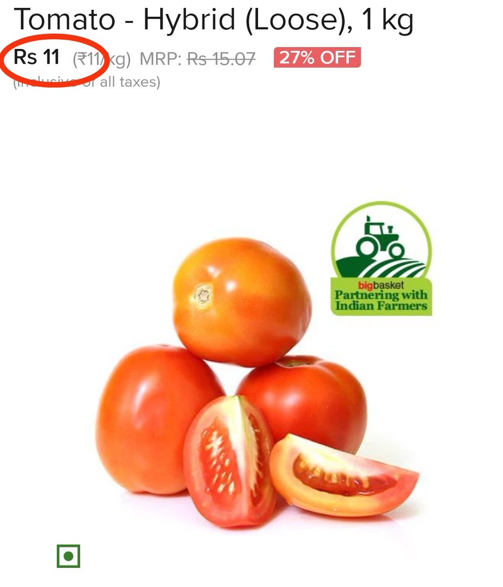 jalebi9's tweet photo. @ankursingh @sardesairajdeep The price of 1 kg Tomato today 27/5/23 in Mumbai is ₹ 11 only. How is this #MediaPimp Rajdeep quoting ₹80/- price for Tomatoes??
https://t.co/jzZf6ZKdEs https://t.co/00e8DbmsF1