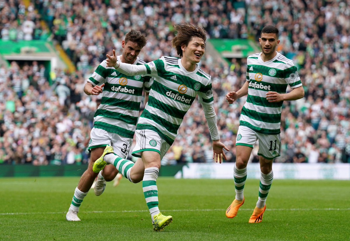 Kyogo_Furuhashi's tweet photo. CHAMPIONS 🏆🤩

Thank you for this amazing season and your awesome support!! This one is for you, Celts 💚 https://t.co/Dfs2ttUOJf