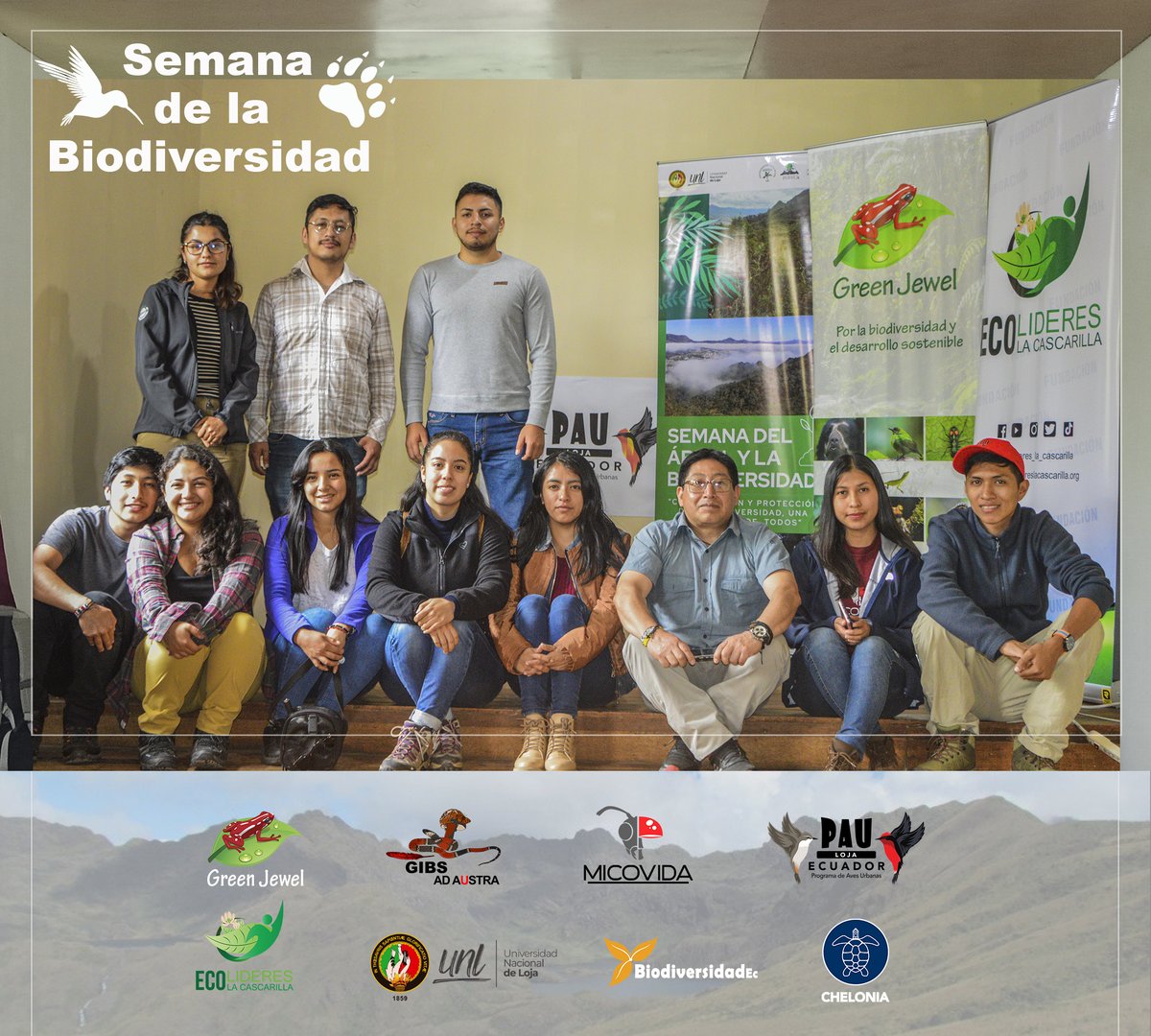amhualpa's tweet photo. SEMANA DE LA BIODIVERSIDAD
Desde #GreenJewel nos sentimos emocionados al ver la nueva generación de jóvenes (mujeres y hombres) conservacionistas que empiezan a liderar los procesos socioambientales en el sur del Ecuador.
#EcolíderesLaCascarilla, #GIBS, #PAULoja, #MICOVIDA. https://t.co/BYzzUgHoMs
