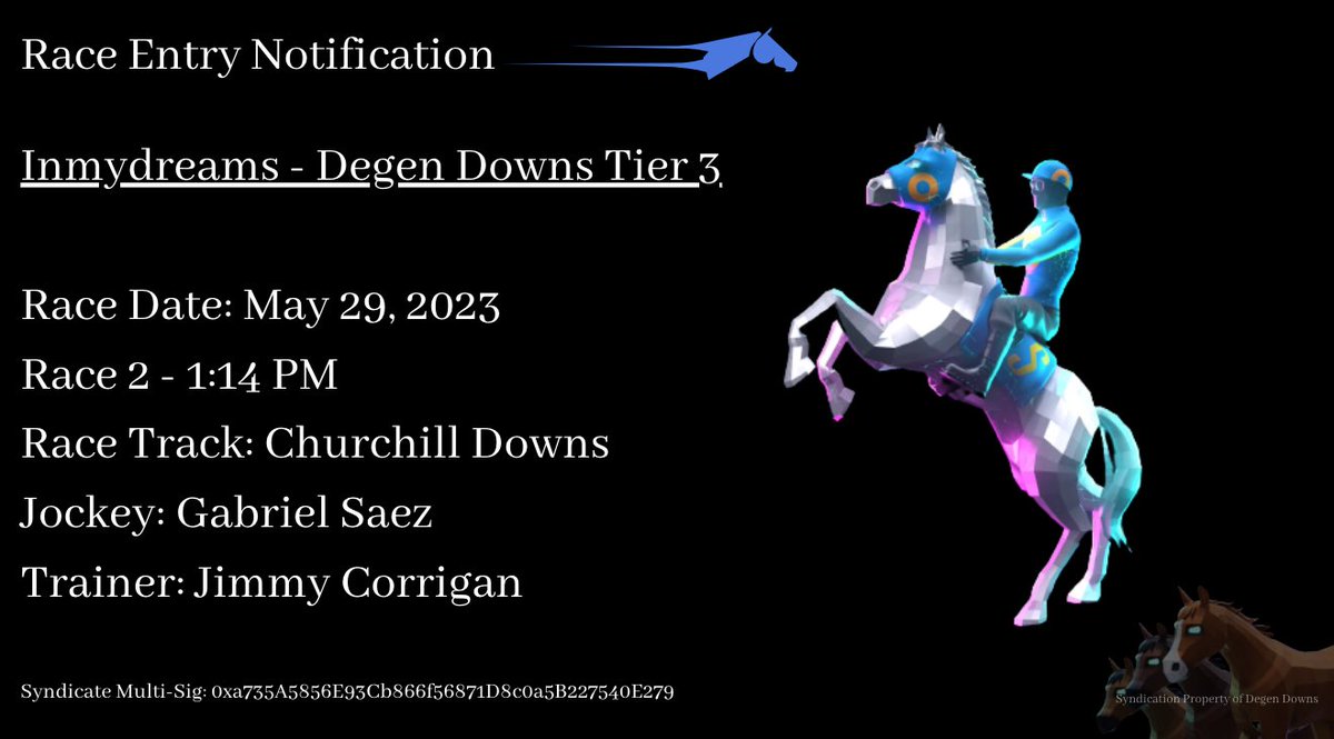 Stables of Degen Downs tweet media