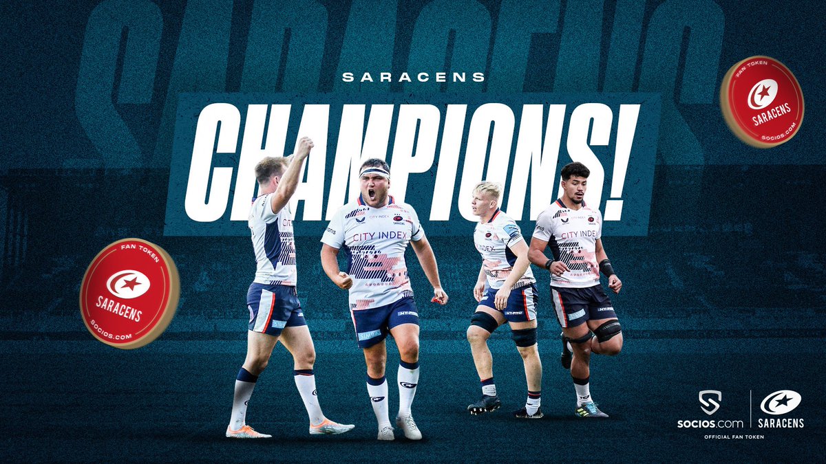 💫🏆 YOUR CHAMPIENS! 💫🏆

Congrats, @Saracens on winning the #GallagherPremFinal! 👏👏👏

#YourSaracensAreChampions