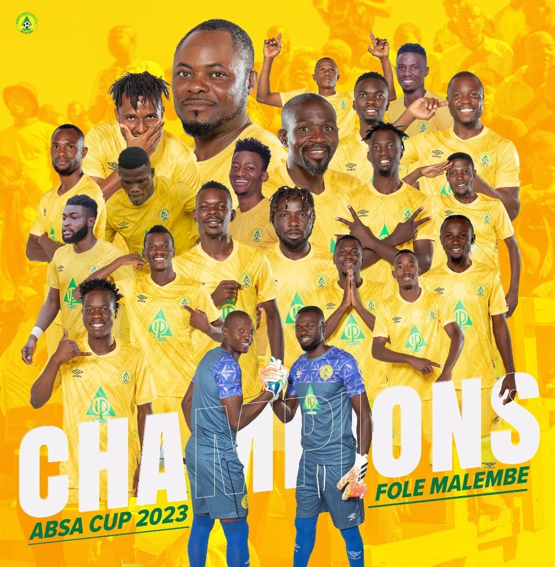 AfricaUnitedFUT's tweet photo. @FoleMalembe Congratulations

👉 @FoleMalembe 👈

Forest Rangers Football Club 🇿🇲

#AbsaCupFinal • #Zambia https://t.co/WJOqTD4YUi