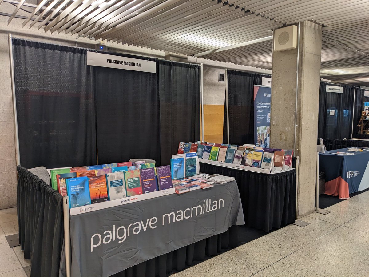 Thank you @Palgrave for featuring our book on #ContractCheating #AcademicIntegrity on your display! What a wonderful surprise! I noticed it on the way to registration!  #congressssh.  @GuyCurtis10 @SSHRC_CRSH