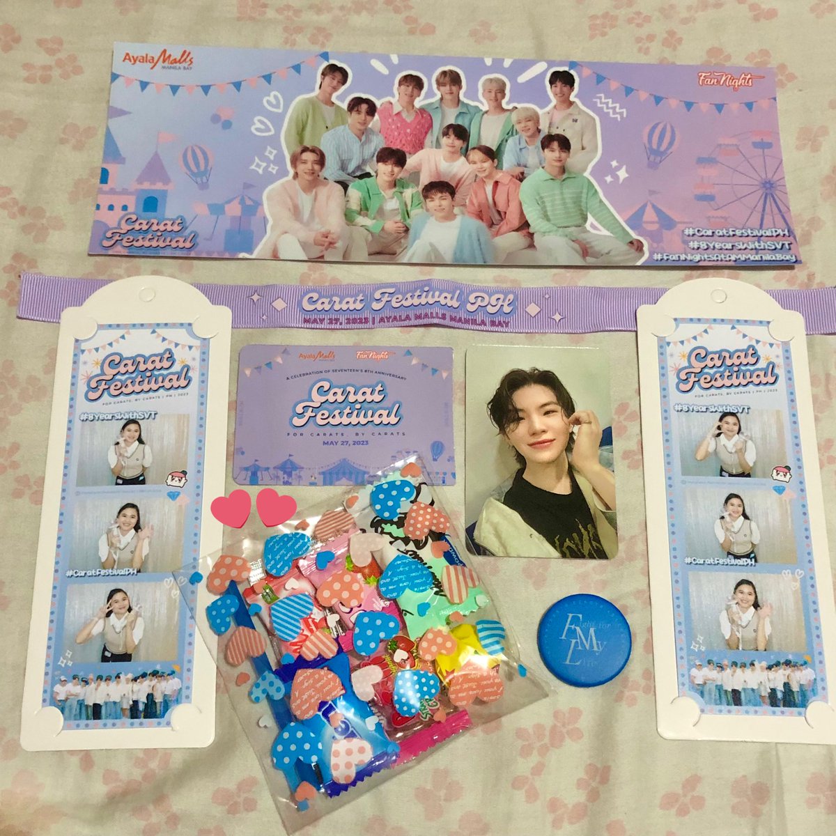hanonieshua's tweet photo. Thank you so much to the admins/staff of @CaratFestivalPH who made this event! 🤗❤️ I enjoyed kahit walk-in lang ako. I went there alone pero umuwi ng may mga bagong Carat friends! 🥰 Next time uli. Hanniehae~

#CaratFestivalPH
#FanNightsAtAMManilaBay 
#8YearsWithSVT ✨ https://t.co/3T4l0PCcLR